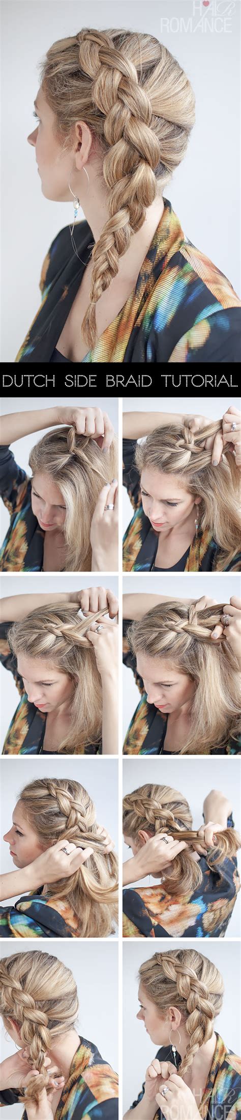 Dutch Side Braid Hairstyle Tutorial Hair Romance