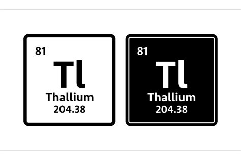 Thallium Symbol. Chemical Element of the Graphic by DG-Studio ...