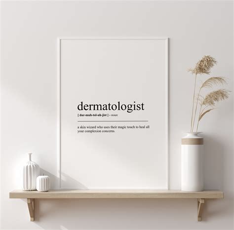 Dermatologist Definition Print | Dermatologist Dictionary Print | Funny