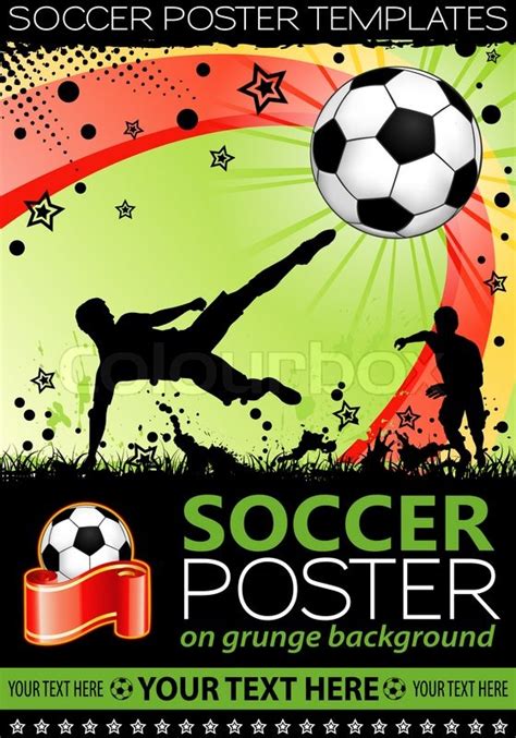 Soccer Poster | Stock Photo | Colourbox