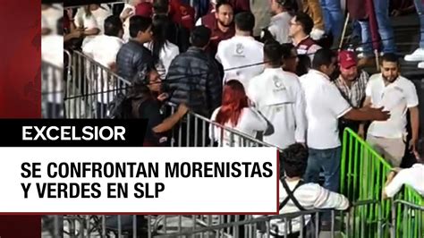 Morenistas Y Verdes Se Agarran A Golpes En Evento De Sheinbaum En SLP