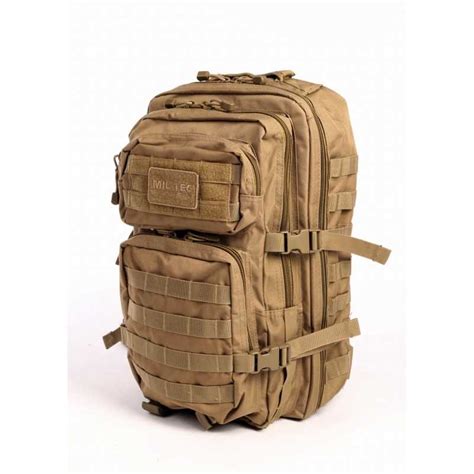 Mochila Táctica Militar de Asalto 20 36 Litros Color Coyote Tan Árida