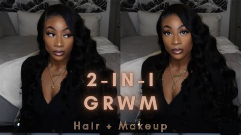 2 In 1 Grwm Hair Makeup Easy Step By Step Ft Nadula Hair Youtube