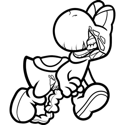 Mario Bros Yoshi Coloring Pages at GetColorings.com | Free printable ...