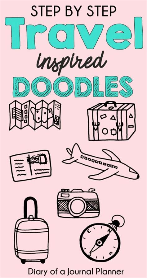 Easy Travel Doodles Anyone Can Draw With Step By Step Instructions