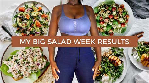 I Tried Eating Only Salads For A Week Nothing But Salad Diet The Antwiwaa Youtube