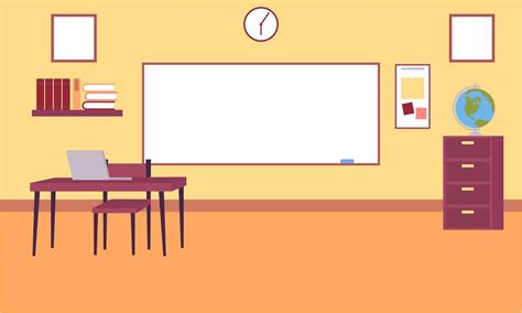 Classroom Interior Empty School Classroom School Education Background 17733761 Vector Art At