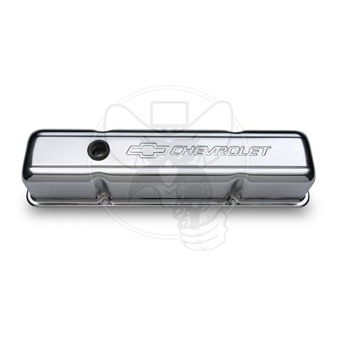 Pr141 101 Proform Bowtie Emblem Valve Covers Fits Chev Sb 58 86 Tall Chrome