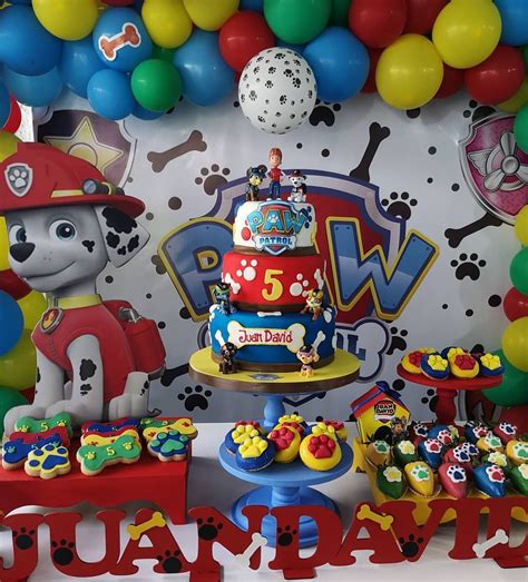 Fiesta De Paw Patrol Para Niño Decoración De Paw Patrol Para Niño