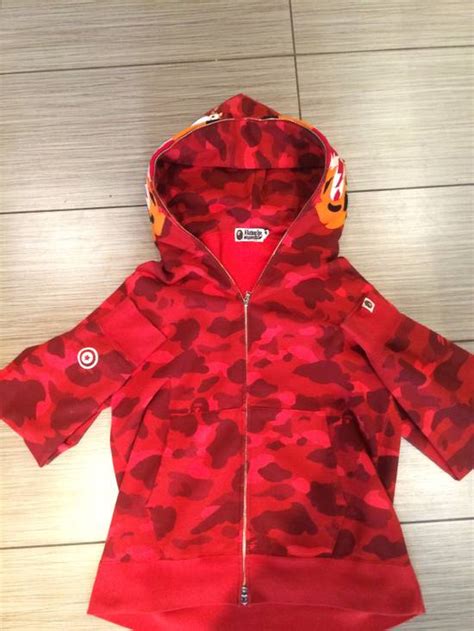 Bape Bape Red Camo Tiger Hoodie | Grailed