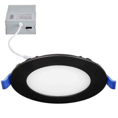 Maxxima 4 In Ultra Thin Recessed LED Downlight With Junction Box