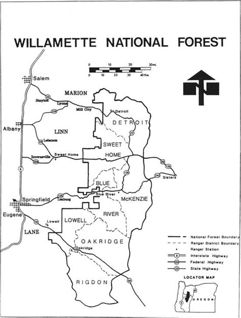 Willamette National Forest Map - Sibel Drusilla