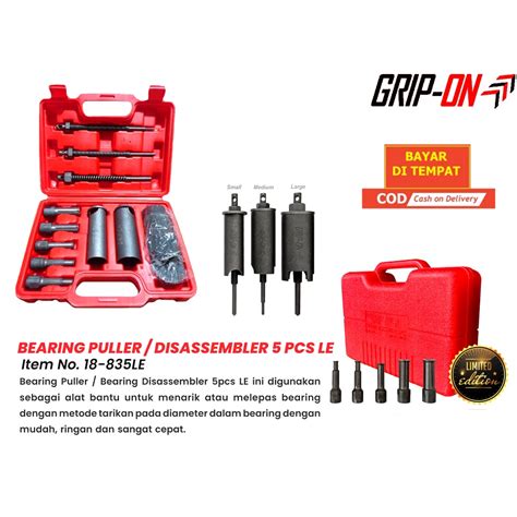 Jual GRIP ON TREKER BEARING PULLER SET 5 PCS BEARING DISASSEMBLER 5 PCS