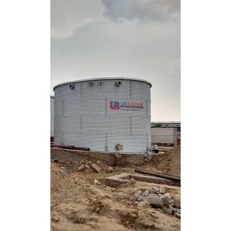 Zincalume Steel Water Storage Tank Capacity 10000 4000000 Liter Day