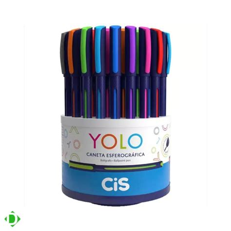 Caneta Esferogr Fica Yolo Mm Sortidas C Base Girat Ria Cis