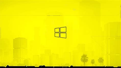 HD wallpaper: Windows 10, yellow, Cyberpunk 2077 | Wallpaper Flare