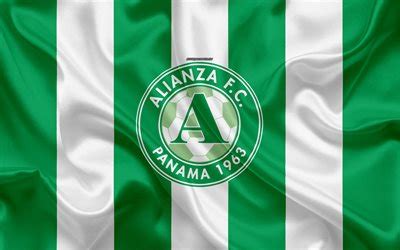 Download wallpapers Alianza FC, 4k, logo, silk texture, Panama football ...