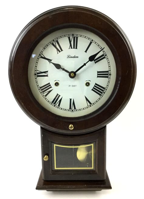 Sold Price Vintage Linden Korea 31 Day Wall Clock March 6 0117 10