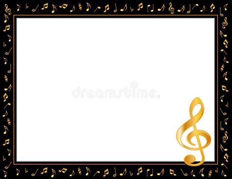 Music Notes Border Frame Stock Illustrations – 1,051 Music Notes Border ...