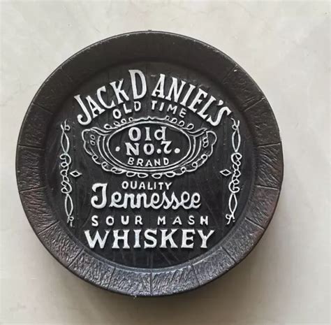 JACK DANIELS BARREL Top 11" Diameter Tennessee Whiskey Bar Sign Man ...