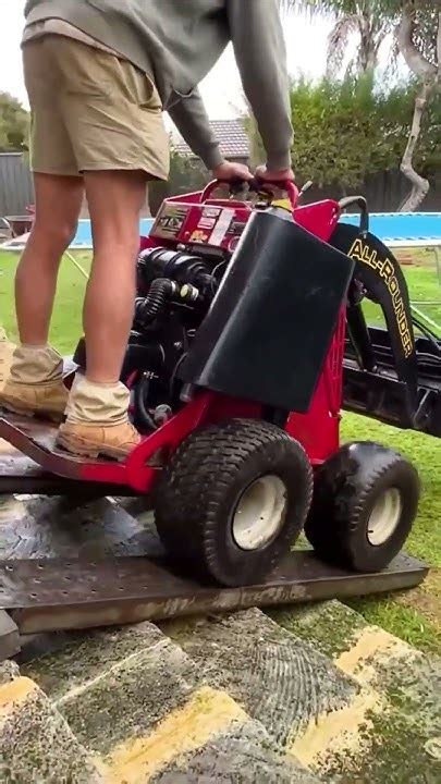 Lawn Digger Digging Lawn Mini Loader Truck Kids Video Lawn Mowing