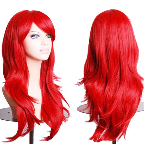 100 Thick Women Natural Hair Wig Long Straight Curly Cosplay Synthetic Full Wig Ebay