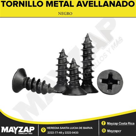 TORNILLO METAL CABEZA AVELLANADA NEGRO Archives Mayzap Tornillos Y