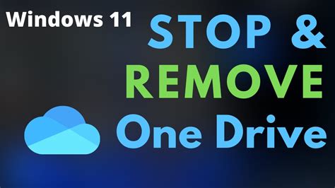 Remove Onedrive From Windows Completely