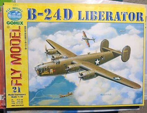 Paper Model of US B-24 D Liberator Bomber. Scale 1:33 | #4605797309