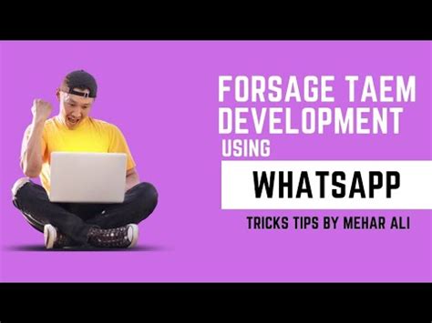 How To Use Whatsapp For Forsage Team Making Whatsapp Tricks Tips