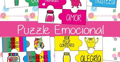 Puzzle Emocional Del Monstruo De Colores Educacion Emocional Infantil