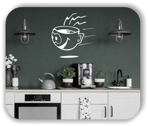 Wandtattoo Lustige Kaffeetasse Elbfolien Wandtattoos Und Alles