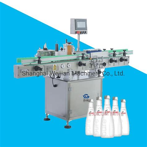 Automatic Round Bottle Label Sticker Pasting Machine For Water Beer