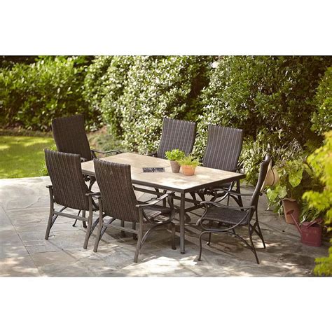 Hampton Bay Pembrey 7 Piece Patio Dining Set The Home Depot Canada