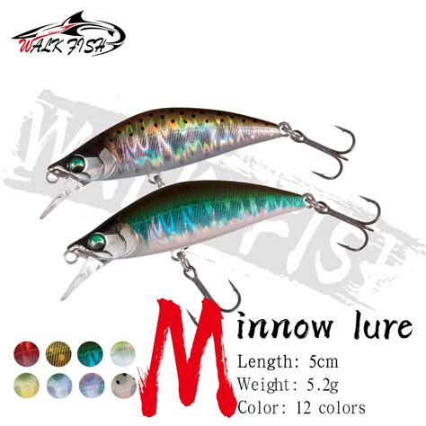 Walk Fish Pcs Japan Design Mm G Sinking Minnow Fishing Lure Hard