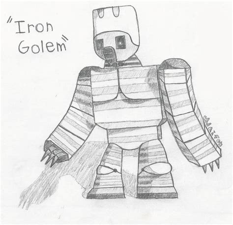 Iron Golem Minecraft By Adaifon On Deviantart