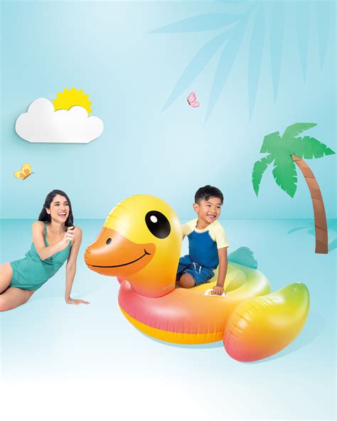 INTEX Baby Duck Ride-On Inflatable Pool Float