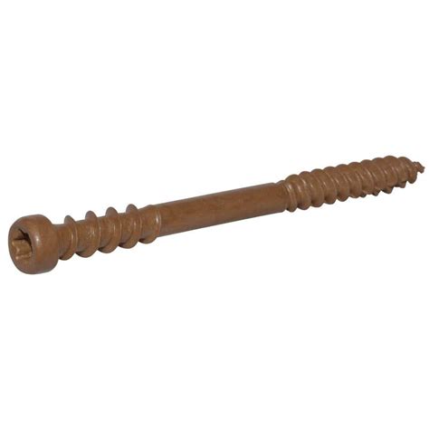 Deck Mate #10 3 in. Star Pan-Head Composite Deck Screws (1 lb.-Pack)-115704 - The Home Depot