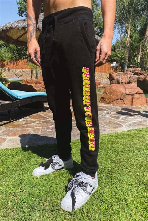 Colby Brock Protect Your Heart Black Jogger Ae Outfits Black Joggers