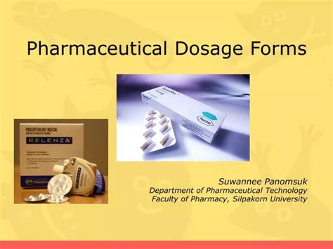 PPT Pharmaceutical Dosage Forms PowerPoint Presentation Free