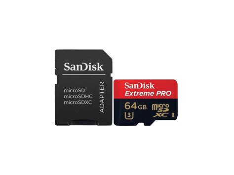 SanDisk 64GB 64G MicroSDXC Extreme Pro 95MB S UHS I U3 4K Class 10