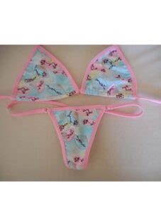 Pink Asian Fan G String Bikini Ultra Vixen Dancewear