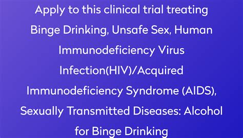 Alcohol For Binge Drinking Clinical Trial 2022 Power