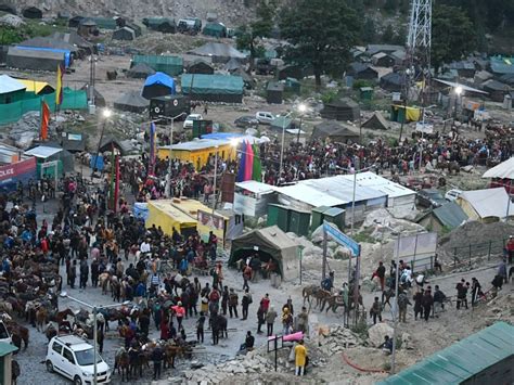 Amarnath Yatra Halted Due To Bad Weather In Kashmir