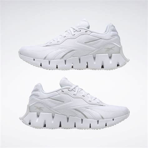 Zig Dynamica 4 Shoes In Cloud White Silver Metallic Cloud White