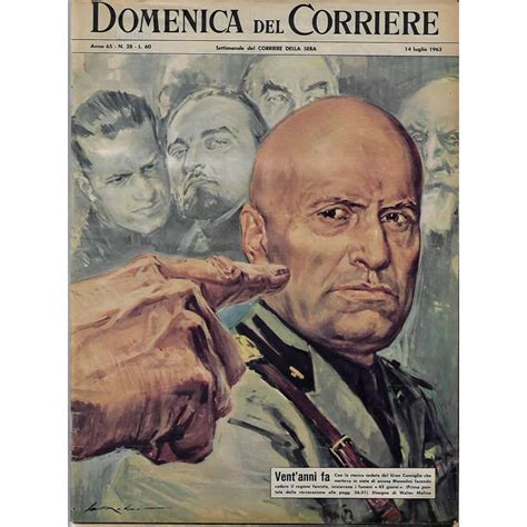 1963 La Domenica Del Corriere N28 Vent Anni Fa Caduta Del