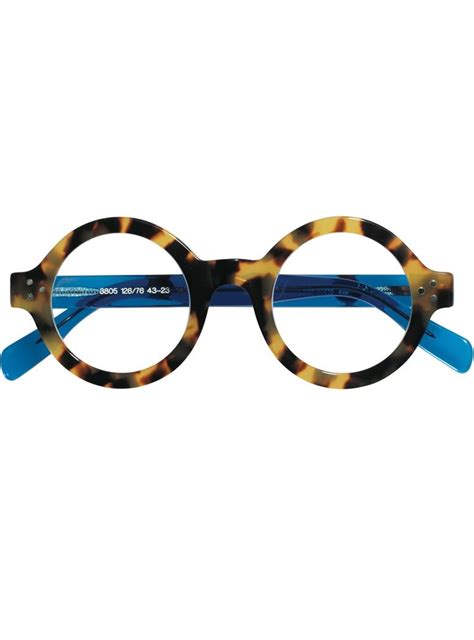 Stylish Bold Frame In Light Tortoise With Blue Temples The Ben Silver Collection Mens Glasses