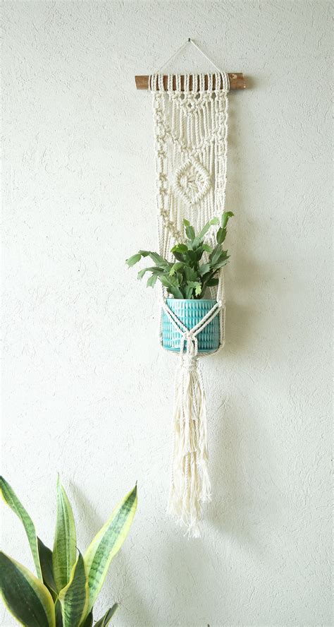 Hanging Planter Macrame Plant Hange Macrame Plant Wall Etsy Macrame Plant Boho Wall Hanging