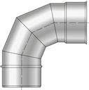 KS Kolano Kwasoodporne Regulowane 90 Stopni Fi 250 Mm 0 8 Mm Komin