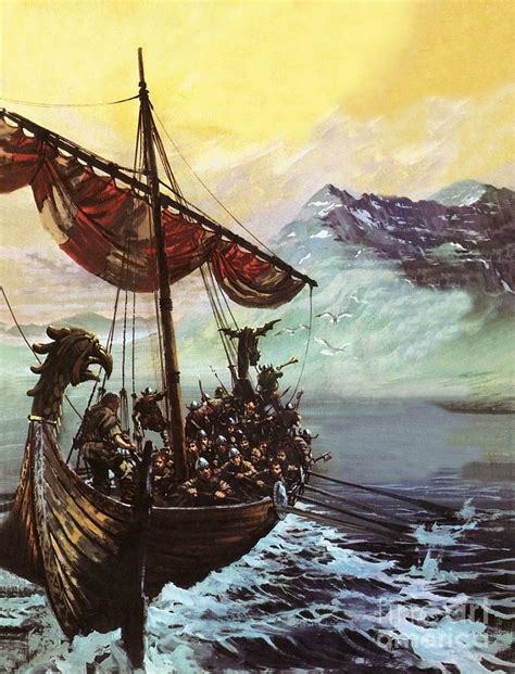 Viking Ship Painting